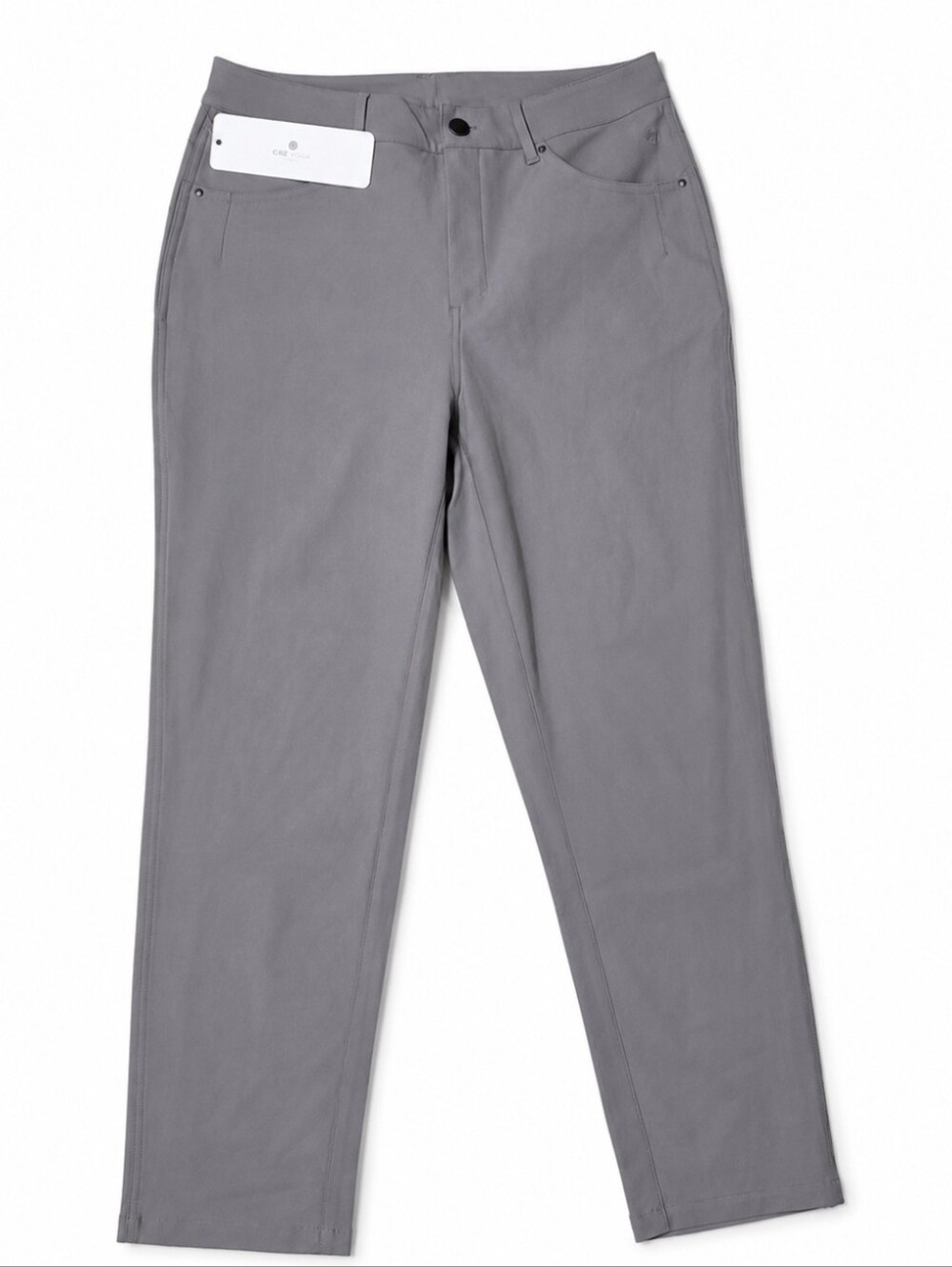 CRZ YOGA Gray Straight-Leg Golf Pants